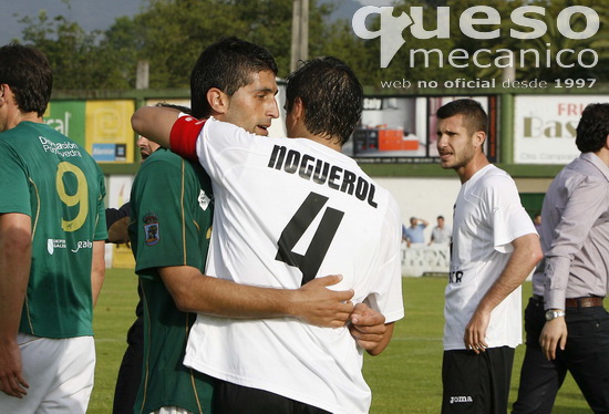 El capitán del Albacete Fran Noguerol saludó a varios ex-compañeros suyos en el Celta de Vigo como Yago Yao