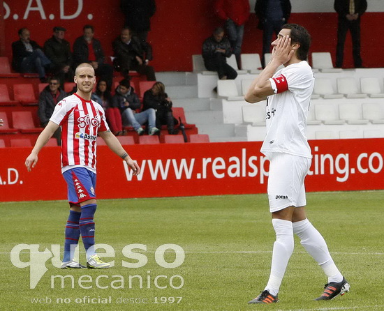 El capitán Noguerol se lamenta por la oportunidad perdida tras perder el Albacete Balompié ante el filial del Sporting