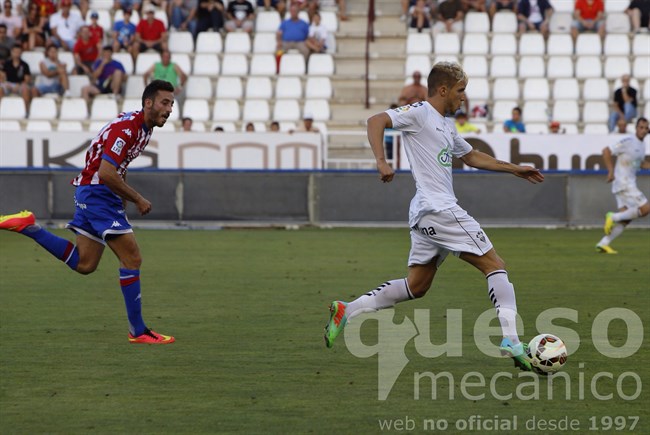 Sergio Gontán "Keko" jugó sus primeros minutos con la camiseta del Albacete