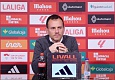 Rueda de prensa de Alberto González en su presentación como entrenador del Albacete Balompié y en la previa del encuentro ante la S.D. Huesca