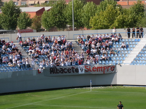 Nuevamente la afición albaceteña estuvo al lado del equipo y se desplazó a Leganés