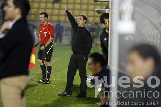 Manolo Zuñiga el entrenador del Ciudad de Lepe consideraba injusta la derrota de su equipo