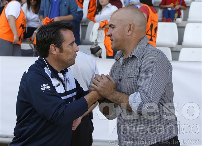 Protagonistas del Albacete - Écija: los entrenadores