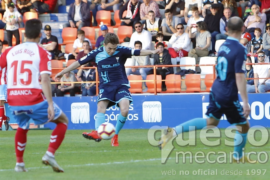 Aleix Febas se fabricó el sólo el segundo gol ante el Lugo