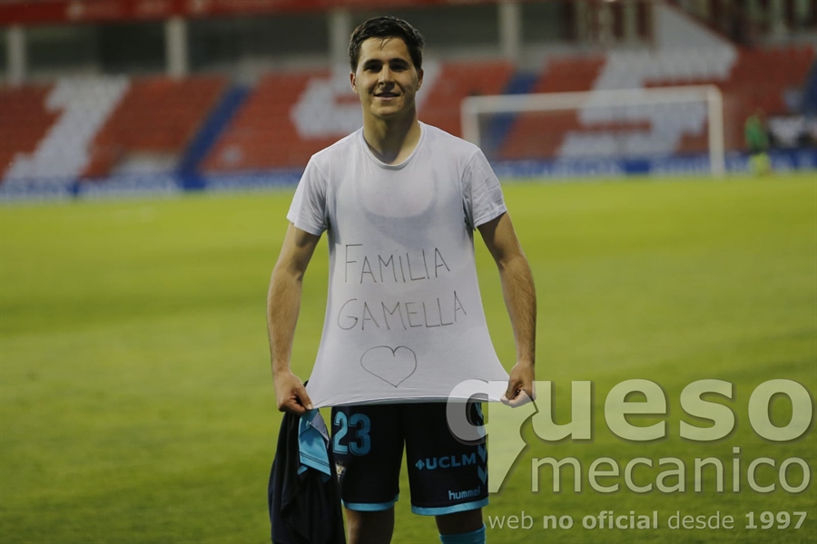 Dedicatoria especial la de Álvaro Tejero tras su primer gol con la camiseta albaceteña
