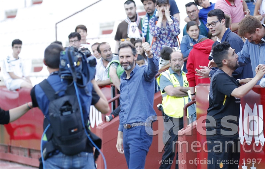 Vicente Moreno: "Tengo que felicitar al Albacete; lo ha hecho muy bien durante toda la temporada"