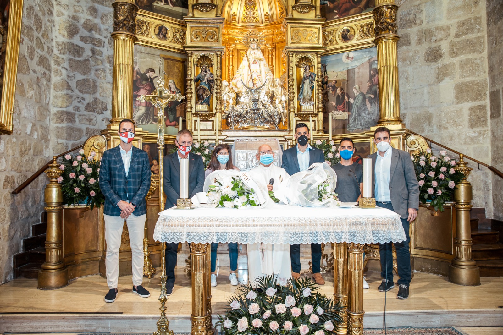 A pesar de la pandemia el Albacete Balompié no se olvidó de la Virgen de los Llanos
