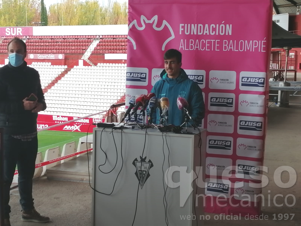 Comparecencia en rueda de prensa de Manu Fuster en la previa del encuentro Albacete Balompié - Club Deportivo Leganés