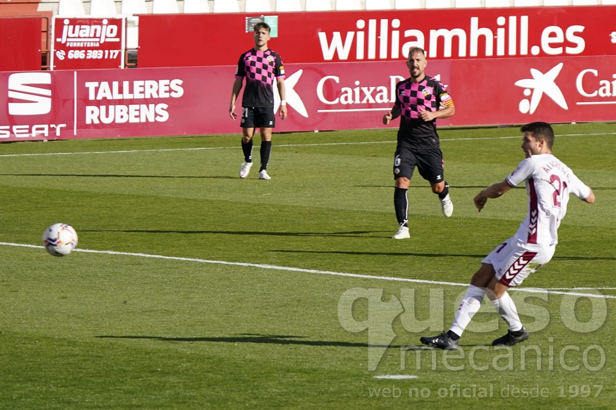 Álvaro Peña anotaba el 2-0 tras una buena jugada por la derecha de Manu Fuster
