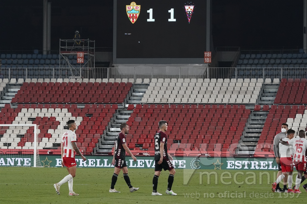 El Albacete Balompié consiguió un empate ante el Almería después de haberse puesto por delante en el marcador