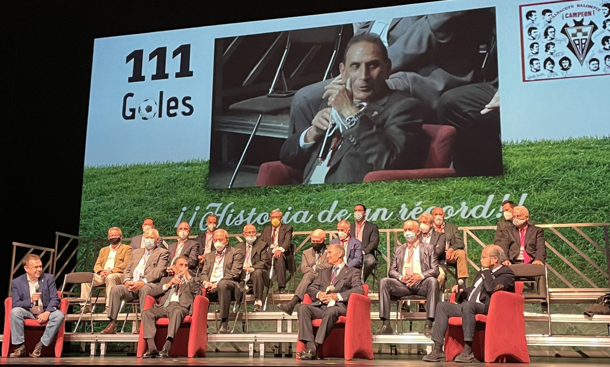 La gala del Albacete de los '111 goles' fue un homenaje a la historia del club