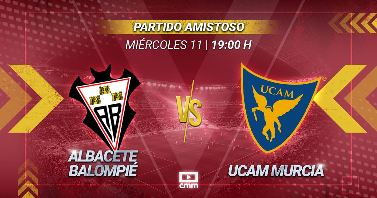 El partido Albacete Balompié - UCAM Murcia C.F. será retrnasmitido en directo por CMMPlay