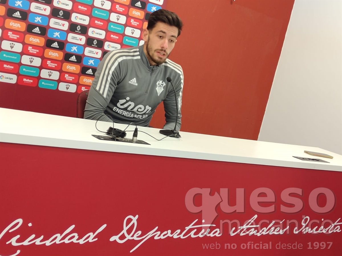 Rueda de prensa de Diego Altube an la semana previa al encuentro Mirandés - Albacete Balompié.