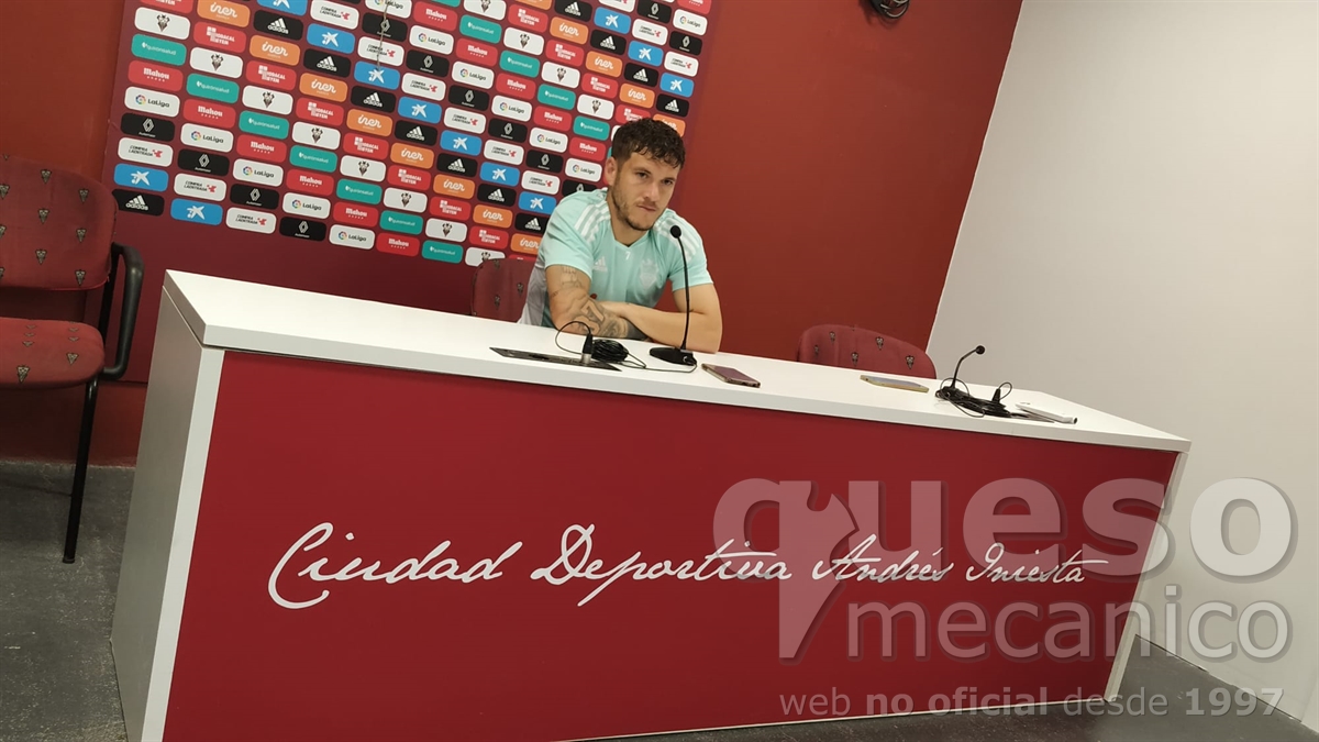Rueda de prensa de Juanma García en la semana previa al encuentro Albacete Balompié - C.D. Tenerife